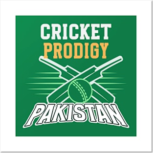 Mens Cricket Prodigy Pakistan Posters and Art